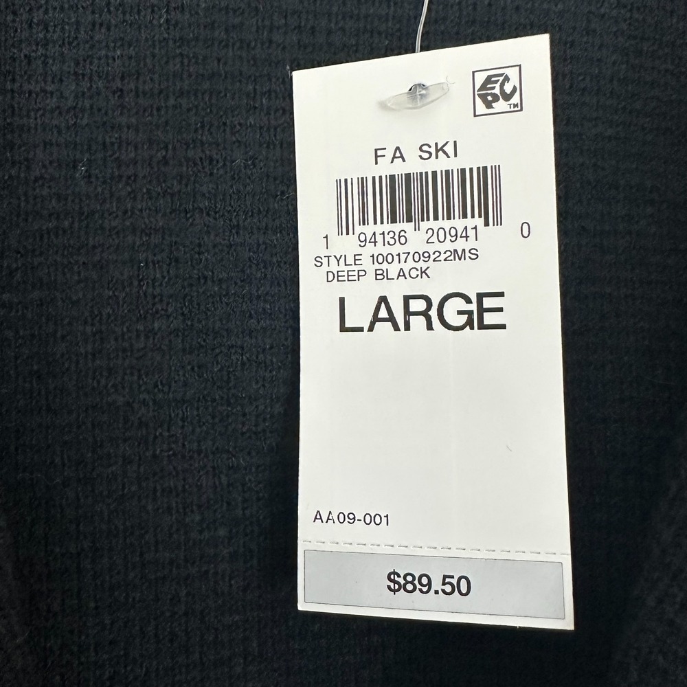 On 34th Sweater Blazer Deep Black Notch Collar Pockets Long Sleeve Womens Large - Picture 3 of 8